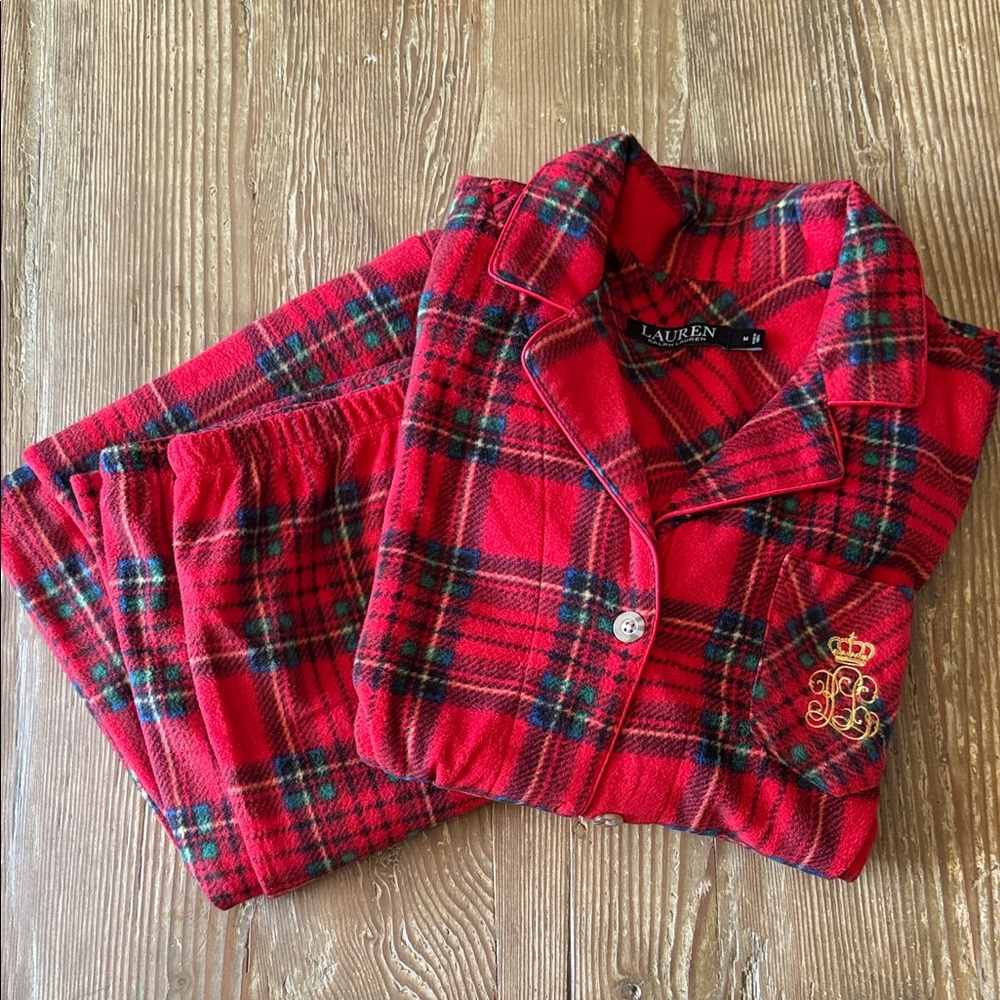 Lauren Ralph Lauren Tartan Plaid Pajama Set